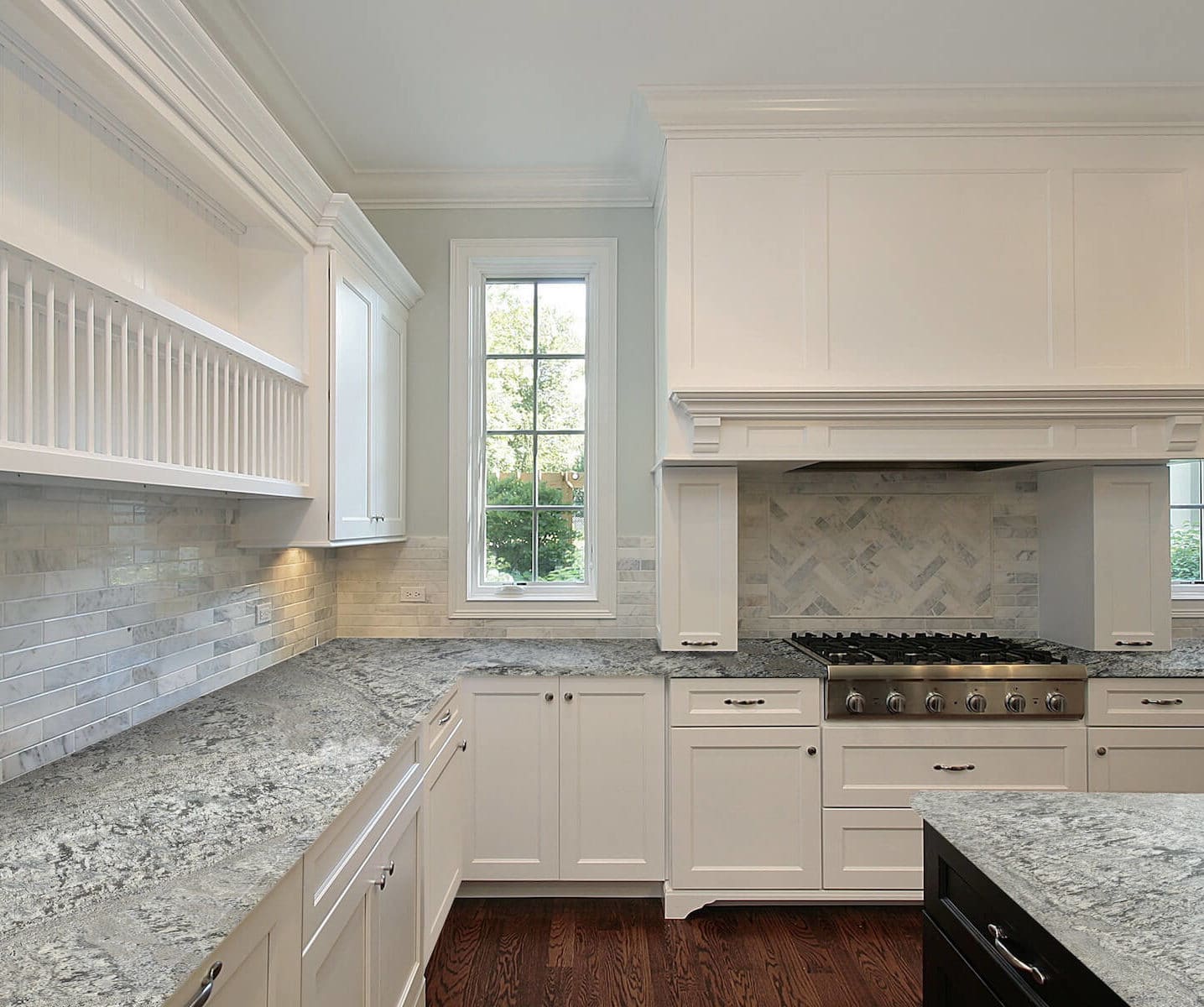 grey kitchen countertop