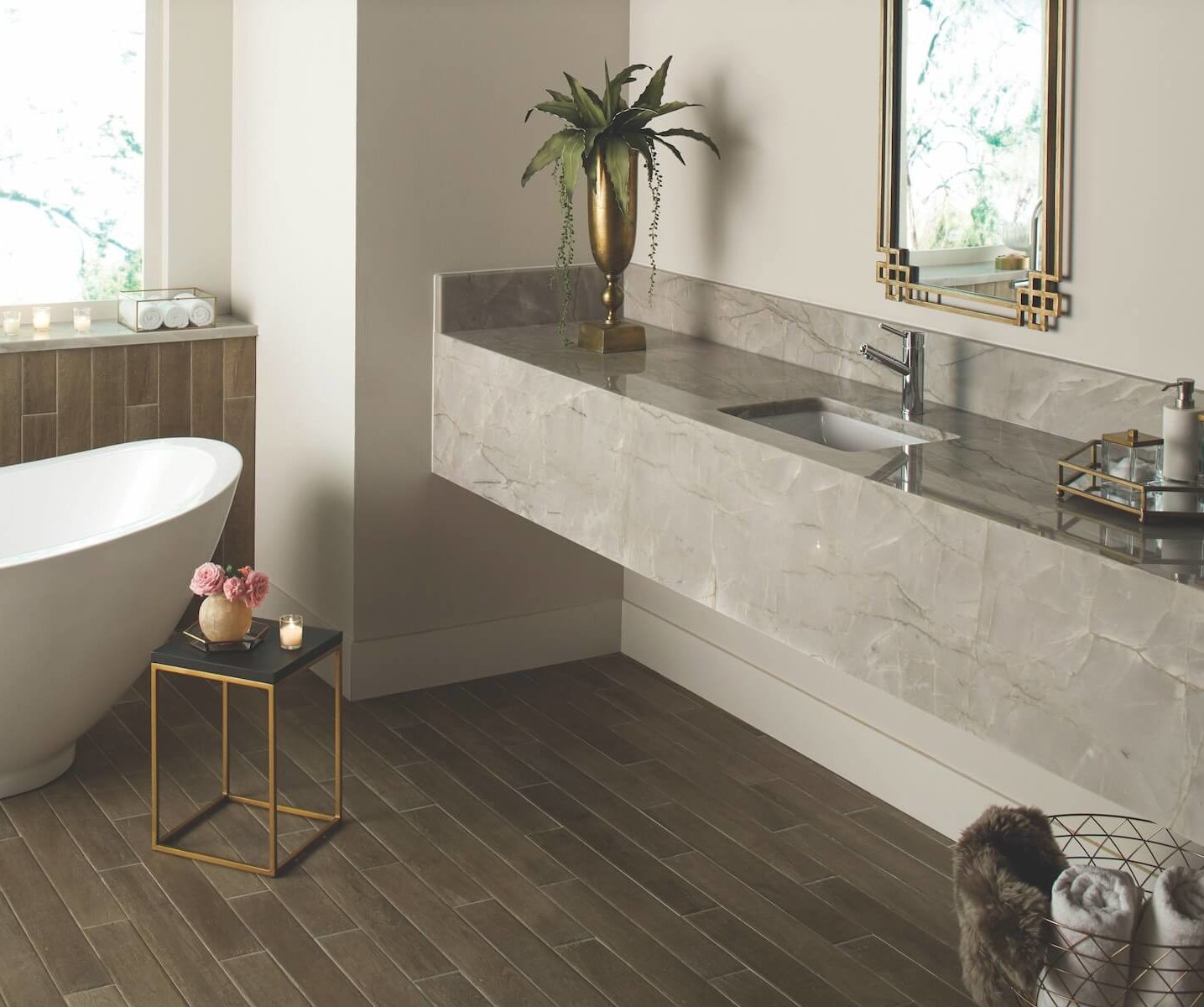 Bianco Fontaine bathroom vanity