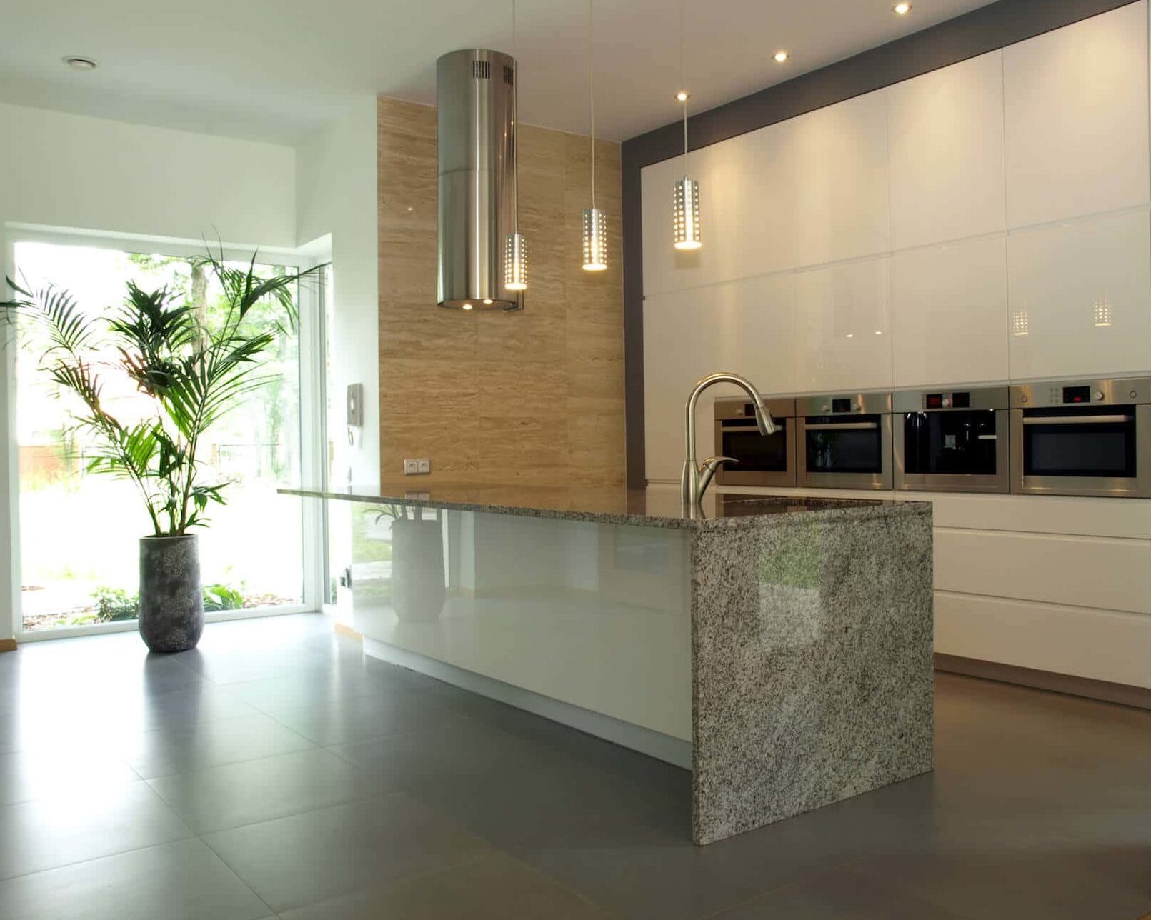 travertine kitchen countertop