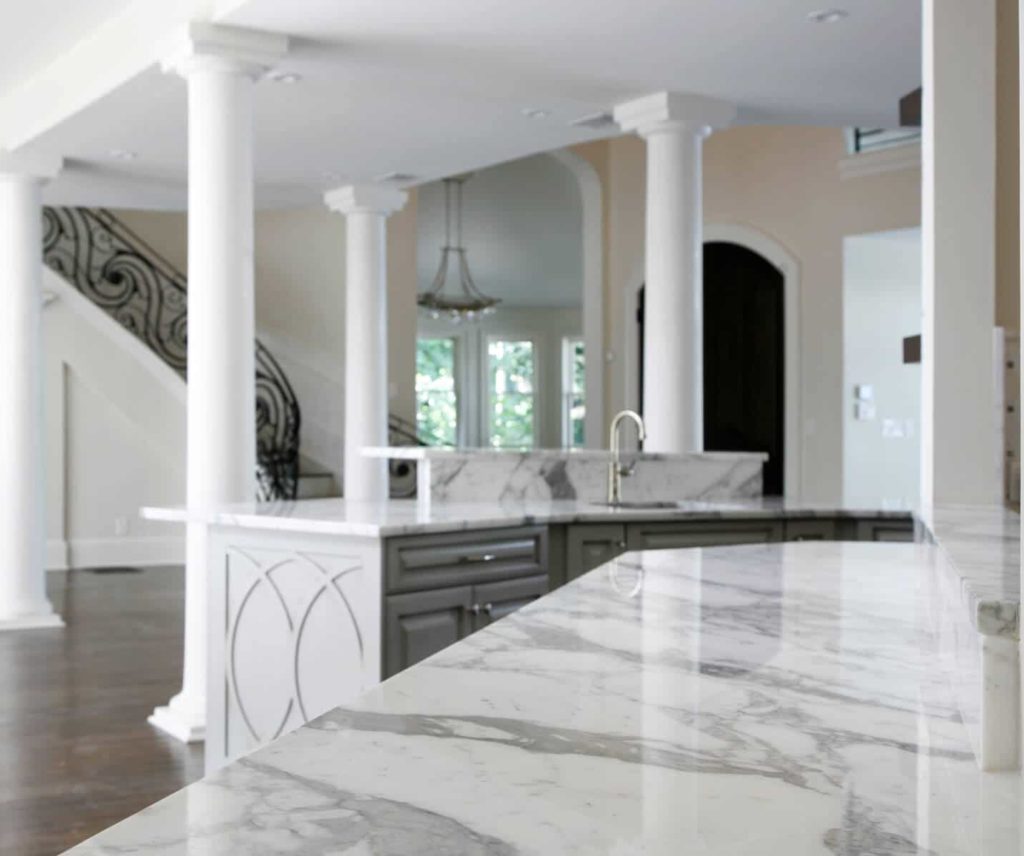 UMI STONE calacatta marble kitchen countertop