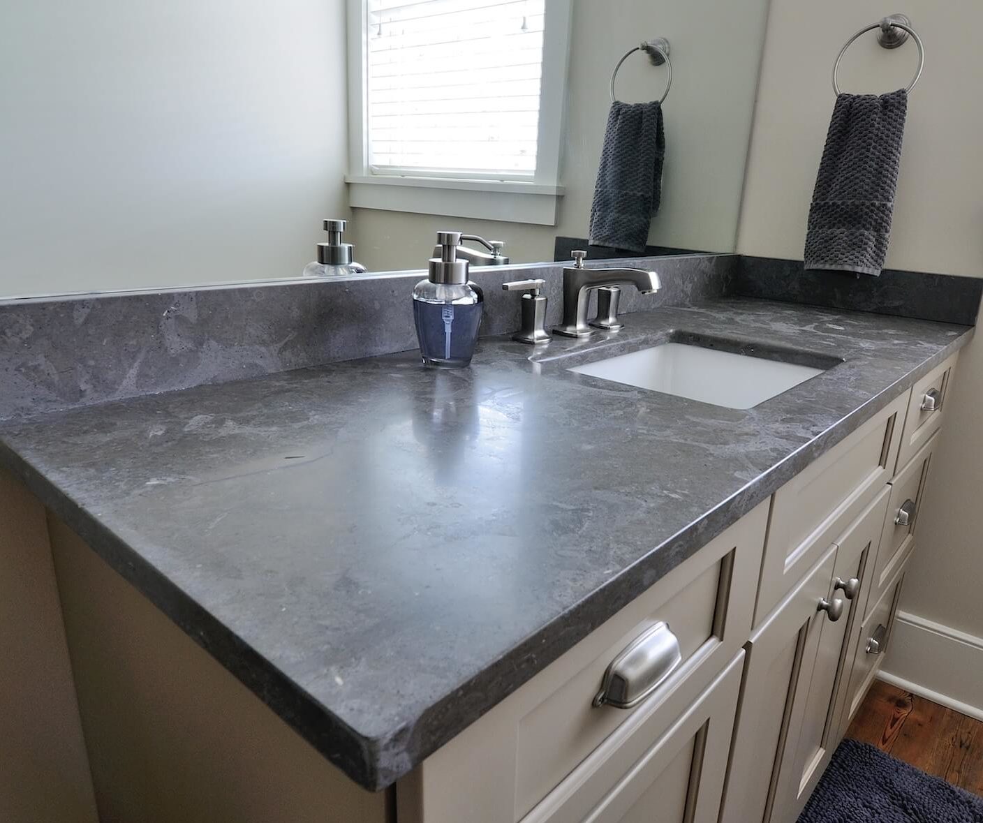 limestone vanity