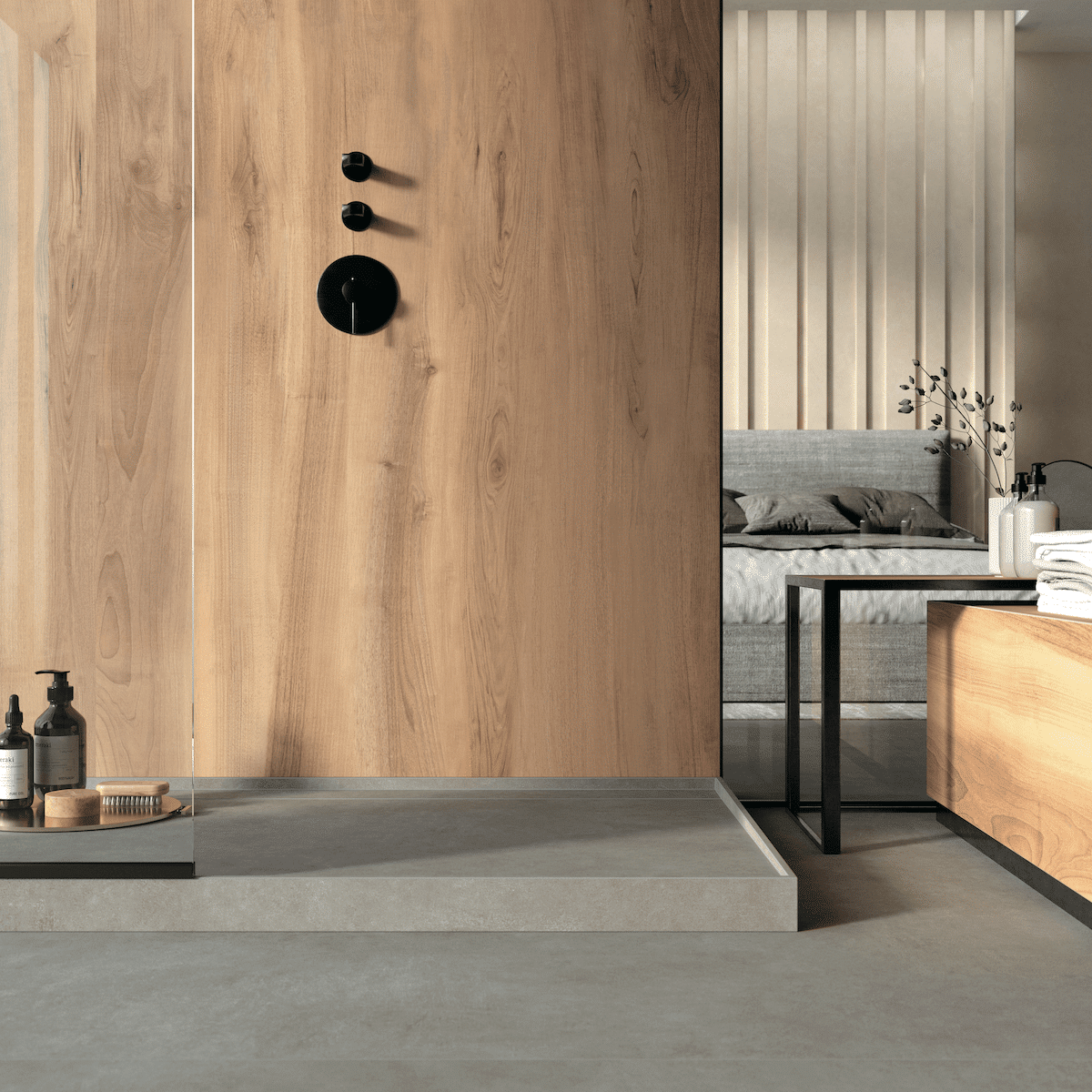 Infinity Suite Dettaglio porcelain countertops Plain Swan