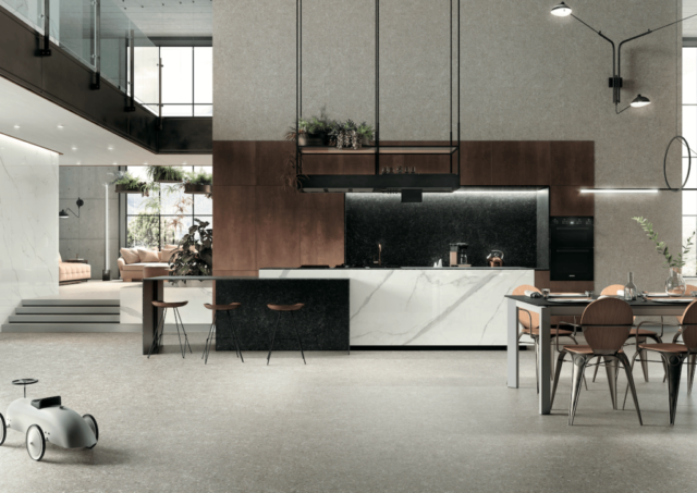Infinity Ambienti porcelain countertops Classic Statuario